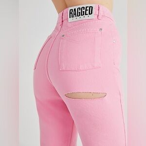 The Ragged Priest x Free People - Back Slash Mom Jeans - Pink - Women’s 30